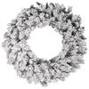 Photograph of 42" Flocked Snow Ridge Wreath 160T