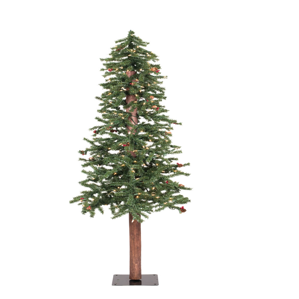 7 ft frosted alpine red berry pine cone clear lights 7 ft frosted alpine red berry pine cone clear lights