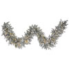 Photograph of 9' x 14" Frosted Sable Garl 100LED WmWht