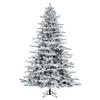 Photograph of 7.5' x 65" Flocked Utica 850WmWht