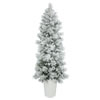 Photograph of 7' x 29" Flkd Castle Pine 250LED WmWht