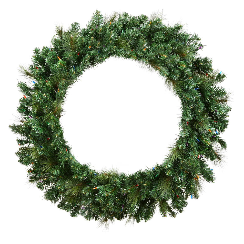 60" Mixed Brussels Pine Wreath 780T