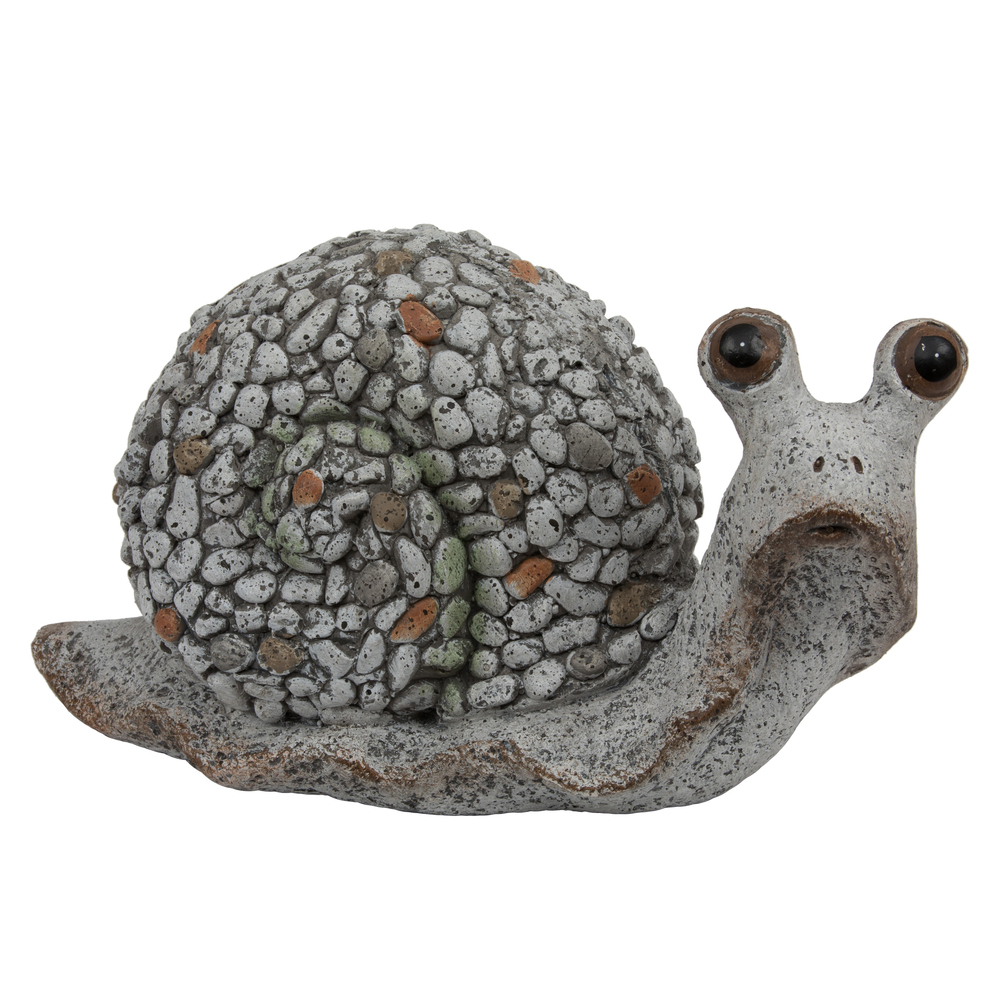 7.5" Gray Snail Outdoor Garden