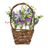 Photograph of 16"x10" Purple Lilac Wild Flower Basket