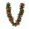 Photograph of 6' x 12" Mixed Green Garland Red Décor