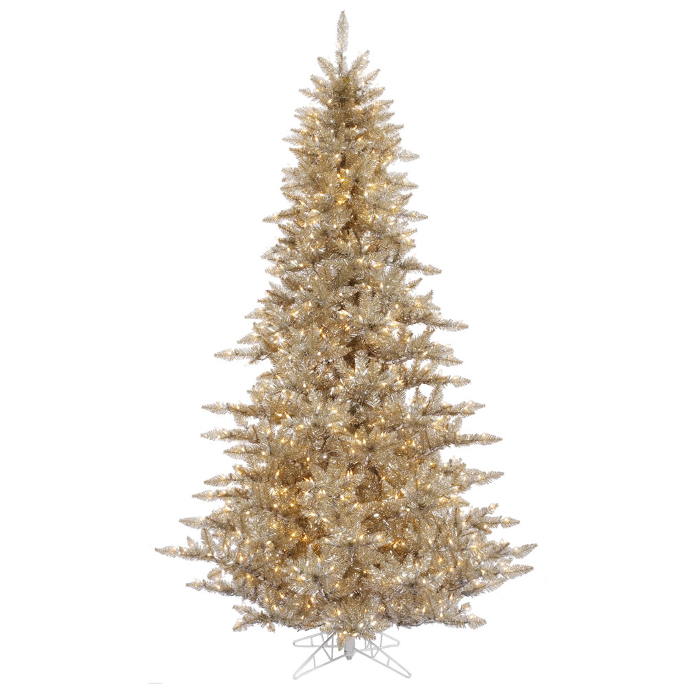 3 ft gorgeous champagne gold fir tree clear lights full 12 ft slim christmas tree