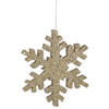 Photograph of 24" Champagne Outdoor Glitter Snowflake