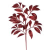 Photograph of 17" Burgundy Camelia Glitter Spray 6/Bag