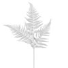 Photograph of 22" White Glitter Fern Spray 6/Bag