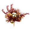 Photograph of 10" Chocolate/Gold Orn Pick 2/Bg