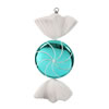 Photograph of 18.5" Turquoise White Swirl Candy
