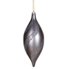 Photograph of 11" Pewter Matte-Glitter Spiral Drop