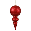 Photograph of 7" Red Matte-Glitter Finial