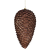 Photograph of 10" Chocolate Matte-Glitter Pinecone