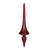 Photograph of 12" Burgundy Matte-Glitter Finial Drop