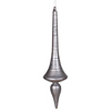 Photograph of 18" Pewter Matte-Glitter Finial Drop