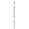 Photograph of 6' Pewter Shiny Glitter Drop Garland