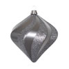 Photograph of 8" Pewter Candy Glitter Swirl Diamond
