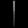 Photograph of 36'' Clear Glitter Icicle 1/Bag