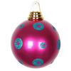 Photograph of 4.75" CeriseTrq PolkaDot Candy Ball 3/Bx