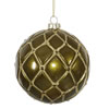 Photograph of 4" Dk Olive Candy Glitter Net Ball 6/B
