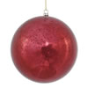 Photograph of 6" Burgundy Shiny Mercury Ball 4/bag
