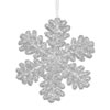 Photograph of 9" Silver Glitter Snowflake