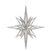 Photograph of 12" Silver 3D Glitter Star