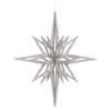 Photograph of 16" Silver 3D Glitter Star