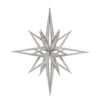 Photograph of 24" Silver 3D Glitter Star