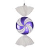 Photograph of 18.5" Purple-White Swirl Candy Glitter
