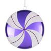 Photograph of 6" Purple-White Swirl Flat Candy