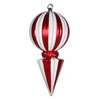 Photograph of 12" Red-White Striped Ball Finial