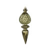 Photograph of 7.5" Dk Olive Finial Olive Glitter 3/Box