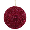 Photograph of 6" Cerise Sequin Glitter Ball 2/Box