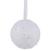 Photograph of 3" White Sequin Glitter Ball 6/Box