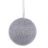 Photograph of 3" Silver Jeweled Glitter Ball 3/Box