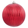 Photograph of 6" Red Mercury Pumpkin Ball 4/Bg
