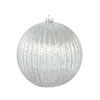 Photograph of 4" Pewter Mercury Pumpkin Ball 6/Bg