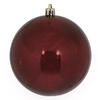Photograph of 4" Burgundy Shiny Mercury Ball 6/Bag