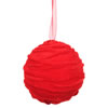 Photograph of 4" Red Gathered Cloth Ball 4/Bag