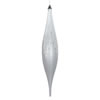 Photograph of 13" Clear Matte Drop Silver Glitter 2/Bx