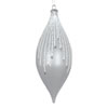 Photograph of 7" Clear Matte Drop Silver Glitter 4/Box