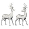 Photograph of 16.5" Silver Deer w/ Glitter 2/Set