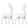 Photograph of 16.5" White Deer w/ Glitter 2/Set