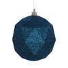 Photograph of 4.75" Sea blue Glitter Geo Ball 4/bag