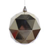 Photograph of 4.75" Gold Shiny Geometric Ball 4/bag