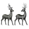 Photograph of 16.5" Pewter Deer w/ Glitter 2/Set