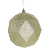 Photograph of 4.75" Champagne Glitter Geo Ball 4/bag