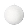 Photograph of 4" White Flocked Ball Ornament 6/Bg